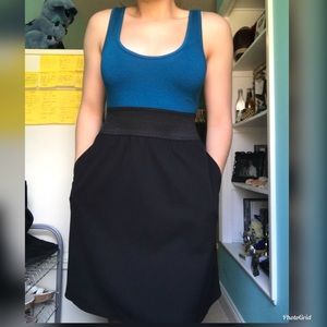 Black/blue Express dress